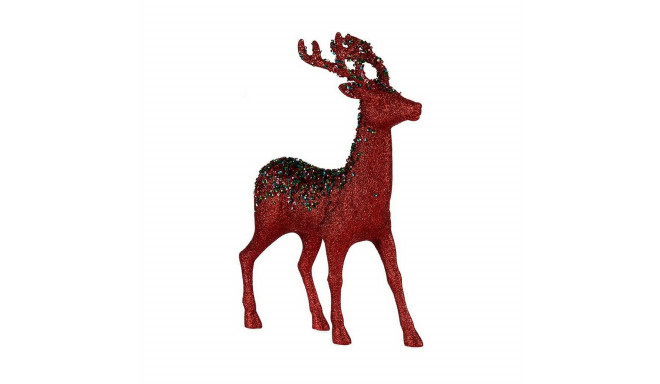Decoration Medium Reindeer 15 x 45 x 30 cm Red Blue Fuchsia Plastic