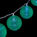 Wreath of LED Balls Ø 5 cm Green (2 m)