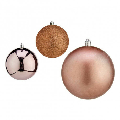 Christmas Baubles Krist+ 00727 00727 Pink Plastic Ø 10 cm 6 Units