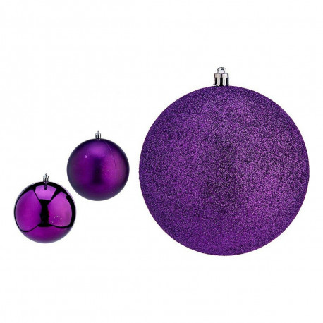 Christmas Baubles Krist+ 00774 00774 Purple PVC Ø 12 cm 6 Units