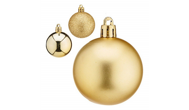 Christmas Bauble Ø 5 cm Golden Plastic 5 x 6 x 5 cm