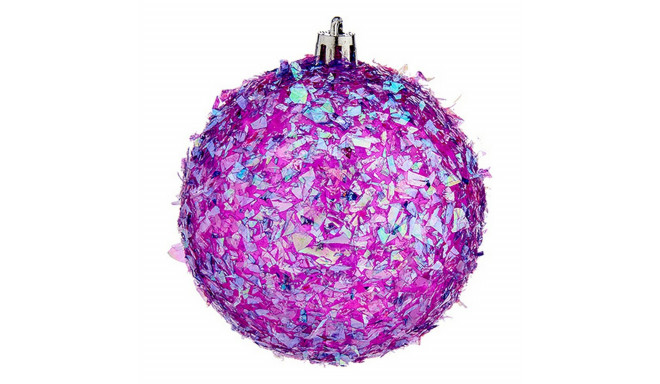 Christmas Baubles Ø 8 cm 6 Units Purple PVC