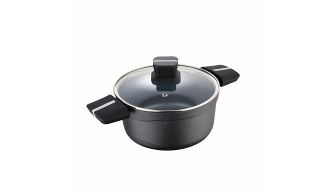Kastrul kaanega San Ignacio Bistro SG6426 Mattmust Ø 24 x 12 cm 4 L