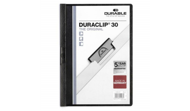 Document Folder Durable DURACLIP 30 A4 Black A4 25 Pieces