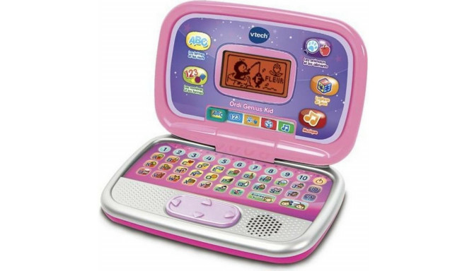 Laptop computer Vtech Ordi Genius Kid Educational game Pink Interactive French (FR)