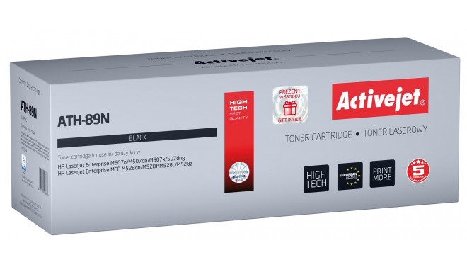 Activejet ATH-89N toner (replacement for HP CF289A HP 89A HP89A; Supreme; 5000 pages; black) - with 