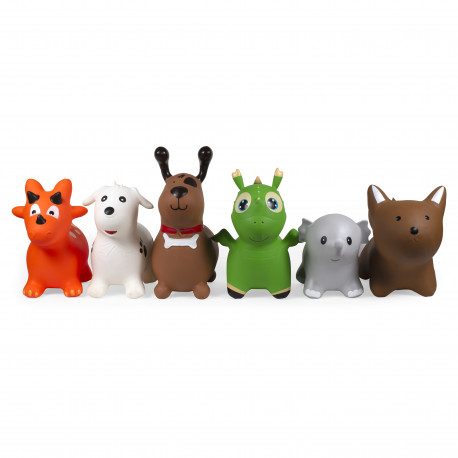bo. Jumping Animal - Orange Dino