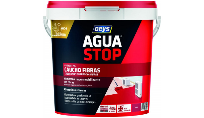 Waterproofing Ceys Aguastop Red Natural rubber 5 kg