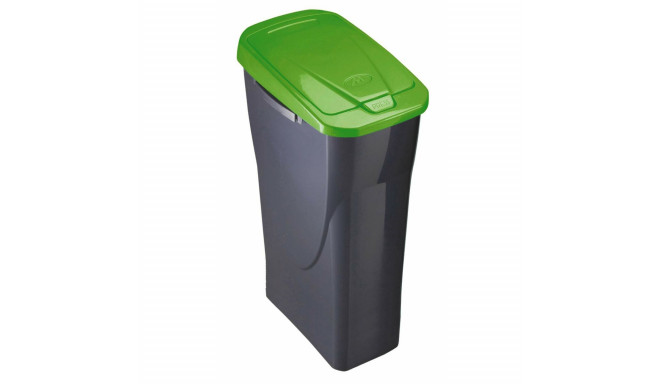 Recycling Waste Bin Mondex Ecobin Green With lid 25 L