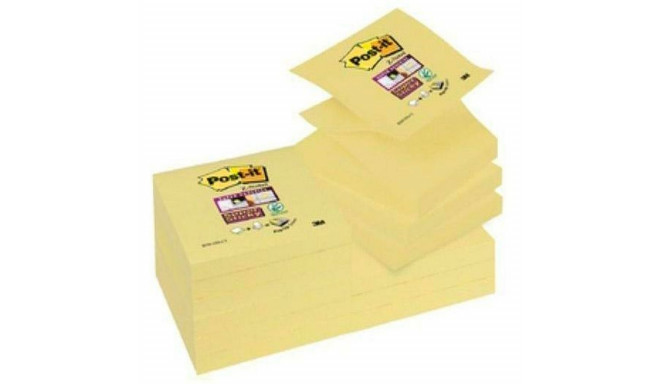 Kleepuvad Märkmepaberid Post-it CANARY YELLOW Kollane 7,6 x 7,6 cm 12 Tükid, osad 76 x 76 mm