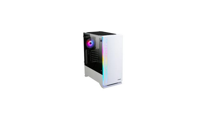 Zalman arvutikorpus S5 WHITE ATX Mid Tower PC Case RGB fan TG