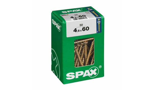 Box of screws SPAX Wood screw Flat head (4,5 x 60 mm)