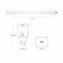 Baseus Super Si 1C fast charger USB Type C 20W Power Delivery + USB cable Type C - Lightning 1m blac