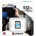 Kingston Canvas Go! Plus 512 GB SDXC, memory card (black, UHS-I (U3), Class 10, V30)