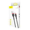 Baseus cable Cafule USB - Lightning 1,0 m 2,4A red-black