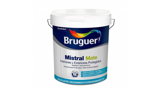 Paint Bruguer mistral 5586674 Black White 4 L