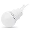 LED bulb to USB white light 3W cable long 1m 200lm