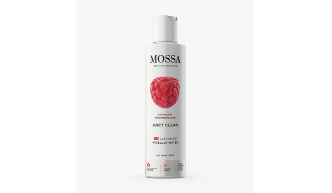 MOSSA JUICY CLEAN AGUA MICELAR RASPBERRY TODO TIPO DE PIELES 200ML
