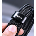 Baseus Cafule nylonový kabel USB Type C Power Delivery 2.0 100W 20V 5A 2m šedý (CATKLF-ALG1)