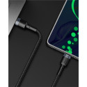 Baseus Cafule nylonový kabel USB Type C Power Delivery 2.0 100W 20V 5A 2m šedý (CATKLF-ALG1)