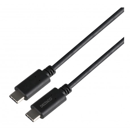 Deltaco kaabel USB-C 5Gbit/s 5A USBC-1501-LSZH 1m, must