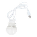 LED bulb to USB white light 3W cable long 1m 200lm