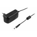 AC adapter DELTACO 100-240 V AC 50/60 Hz to 12 V DC, 2 A, 1.5 m, black / PS12-20B
