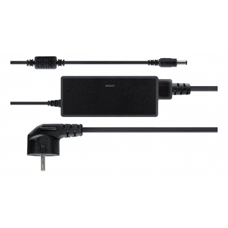 AC adapter 100-240V AC 50/60Hz till 12V DC, 5A, 1.5 m, black / PS12-50B