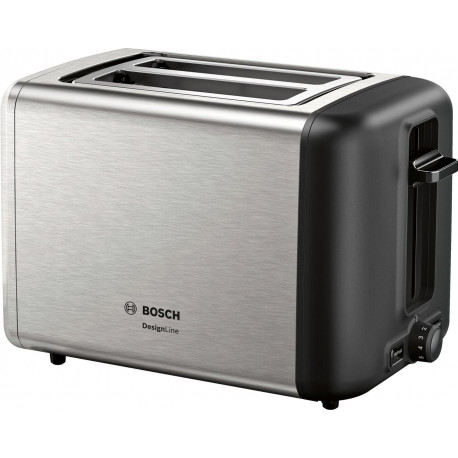 Bosch TAT3P420 toaster 2 slice(s) 970 W Black, Stainless steel