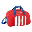 Sports bag Real Sporting de Gijón Red White (40 x 24 x 23 cm)