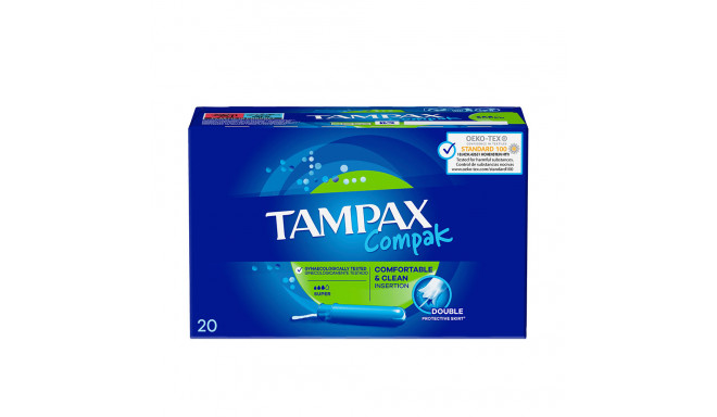 TAMPAX COMPAK tampón super 20 u