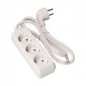 3-socket plugboard without power switch EDM Schuko (1,5 m)
