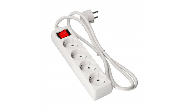 4-socket plugboard with power switch EDM 41044 Schuko (3 m)