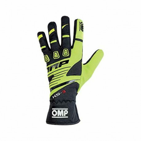 Men's Driving Gloves OMP MY2018 Dzeltens (M Izmērs)