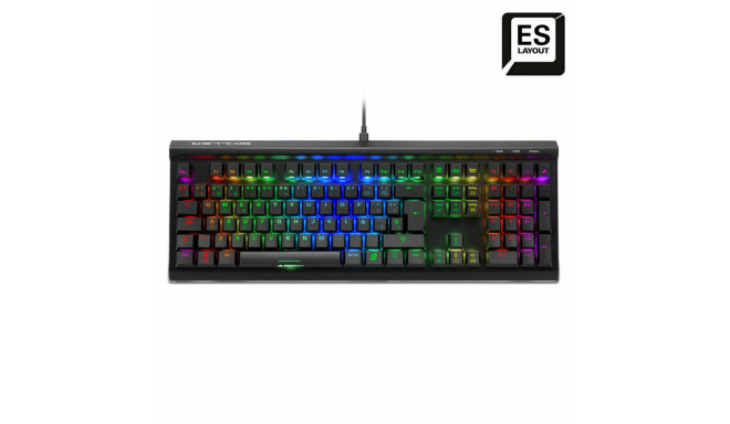Mänguriklaviatuur Sharkoon SKILLER SGK60 RGB Must Hispaaniakeelne Qwerty
