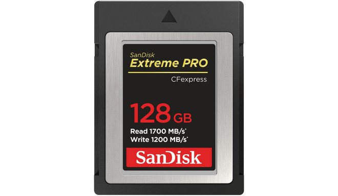 SanDisk Memory Card CFexpress Type B 128GB Extreme Pro 1700MB/s (open ...