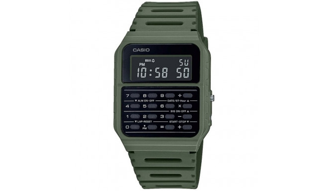 Unisex Watch Casio CALCULATOR Black Green