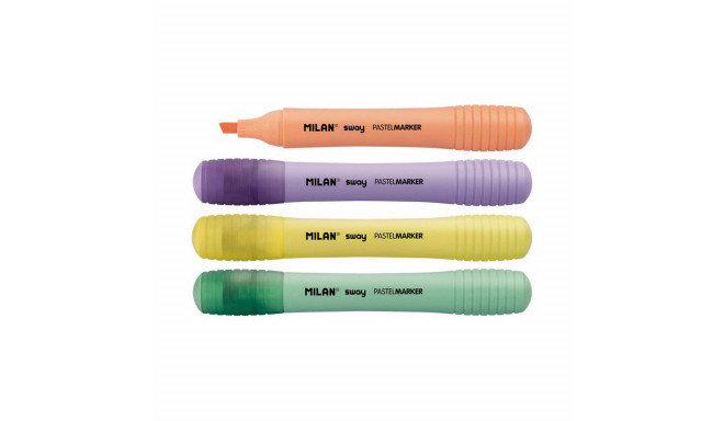 Fluorescent Marker Set Milan Sway Multicolour Cake 4 Pieces