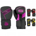 Boxing gloves RPU-BLACK 012325-0210 (czarno - różowy+10 oz)