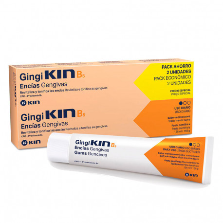 GINGIKIN B5 pasta dentífrica pack 2 x 125 ml