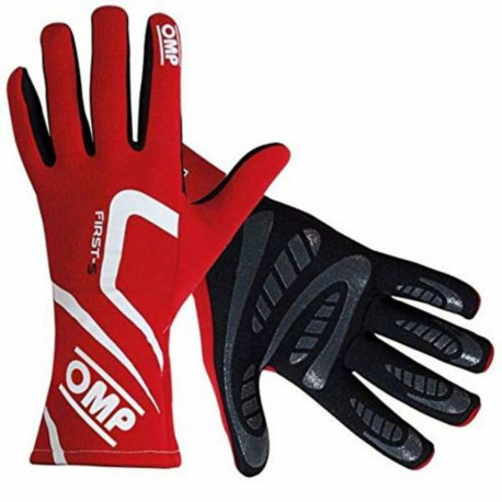 Men's Driving Gloves OMP First-S Punane (Suurus M)