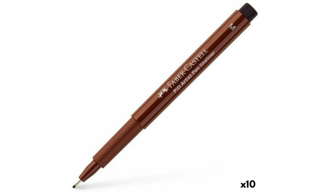 Püsimarker Faber-Castell Pitt Artist Pruun (10 Ühikut)