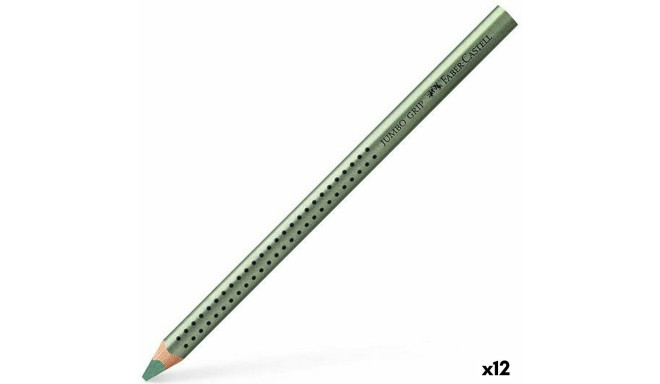 Krāsainie zīmuļi Faber-Castell Zaļš metāls (12 gb.)