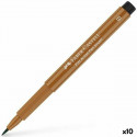 felt-tip pens Faber-Castell Pitt Artist Brown 10Units