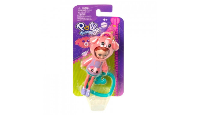 Figure Polly Pocket Friend Clips Doll Piggy