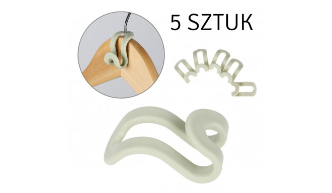 AG17F HACZYKI NA WIESZAKI DO SZAFY 5SZT