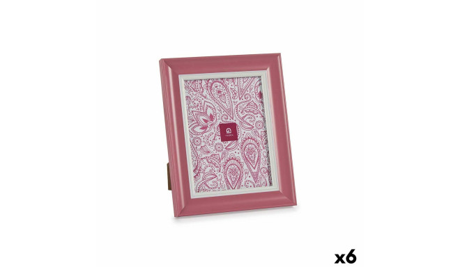 Photo frame Crystal Pink Plastic (6 Units) (2 x 26 x 21 cm)