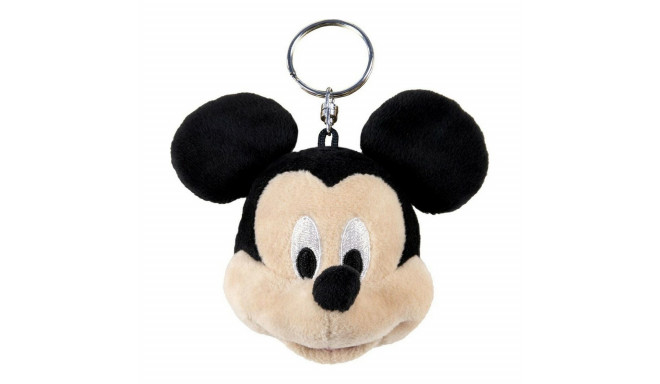 Cuddly Toy Keyring Mickey Mouse Black