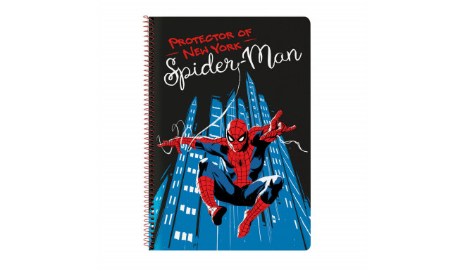 Notebook Spider-Man Hero Black A4 80 Sheets