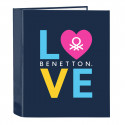 Папка-регистратор Benetton Love Тёмно Синий A4 (27 x 33 x 6 cm)